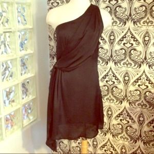 ❤Hold - Sexy Black One Shoulder Dress