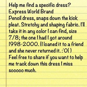 Looking for Express Pencil Dress