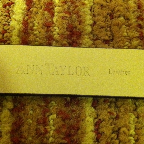 Designer croc embossed leather belt by Ann Taylor main image 3