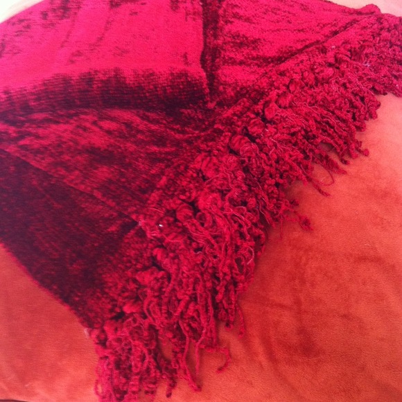 Red wine Chenille Scarf