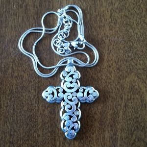 BiBi cross necklace with crystals