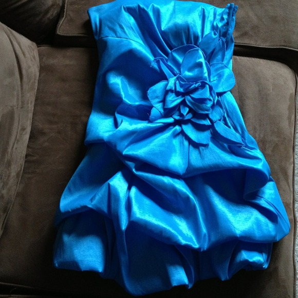 Turquoise homecoming dress