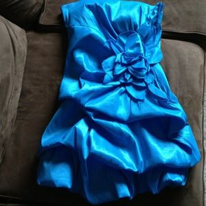 Turquoise homecoming dress