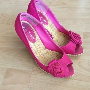 Pink Flower shoes. Used