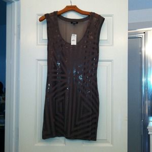 Cotton and Sequence dress from Express