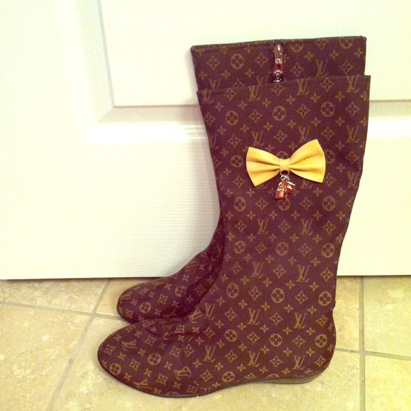Louis Vuitton inspired boots