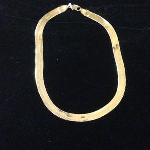 18 kt gold plated necklace