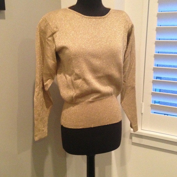 Nordstrom Classiques Gold Sweater