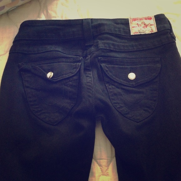 Black true religion jeans