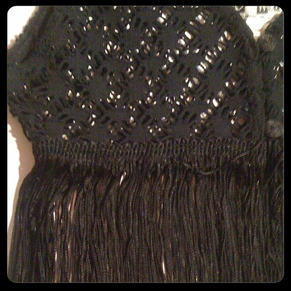 N.W. W.T'S JANICE JOPLIN INSPIRED CROCHETED VEST - Picture 3 of 3