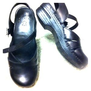 Dansko black Mary Jane style sandal size 40.