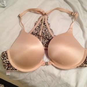 VS Nude and leopard push-up bra