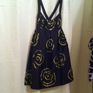 I.N.C black and yellow cocktail dress!