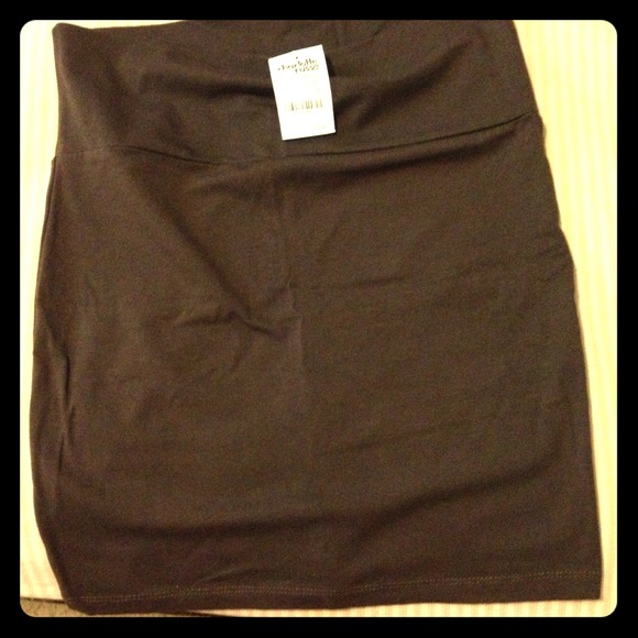 Brown Body-Con Skirt