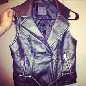 Leather vest