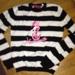 Heatherette striped sweater size small never worn