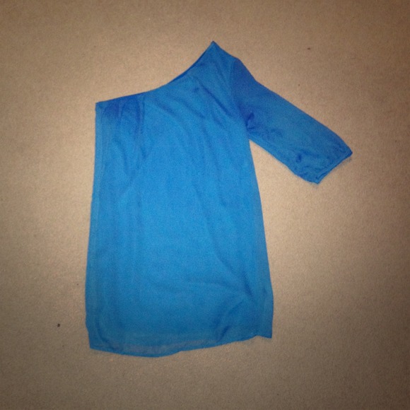 One shoulder dress, ONLY WORN ONCE!