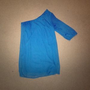 One shoulder dress, ONLY WORN ONCE!