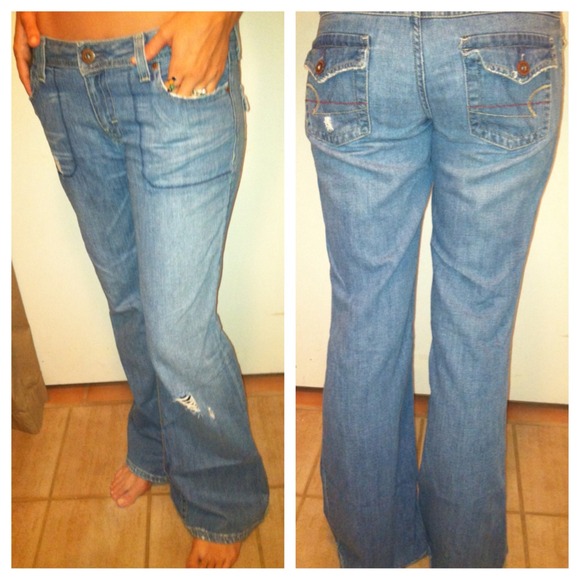 American Eagle Boyfriend Wideleg Denim