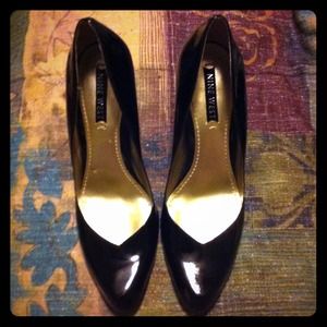 👠Sexy Black patient leather heels!!