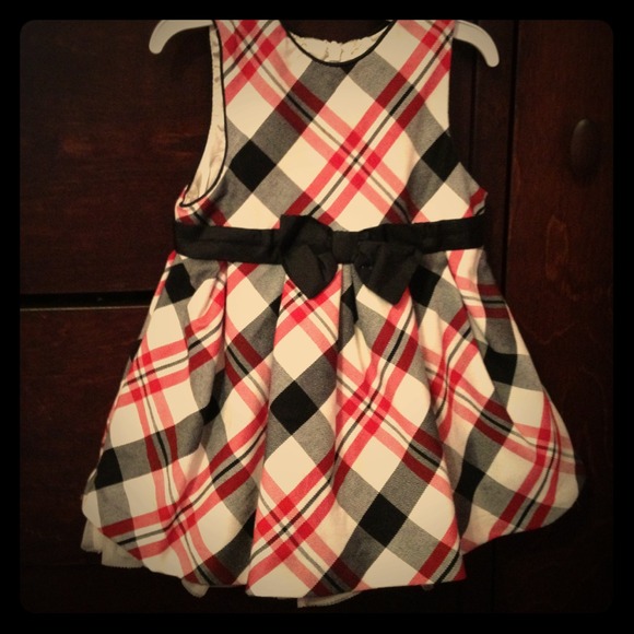 🌲Christmas dress🌲 plaid dress red white black