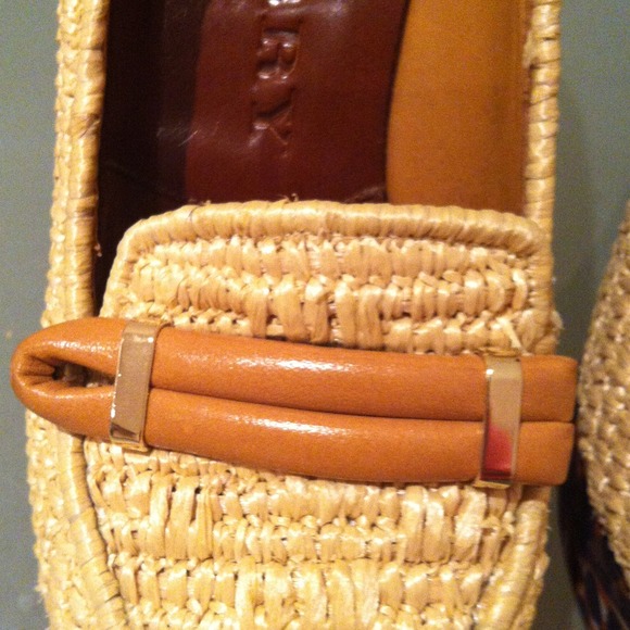 SOLD Burberry Prorsum Runway Raffia Wedges - Picture 4 of 4