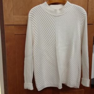 Winter white sweater