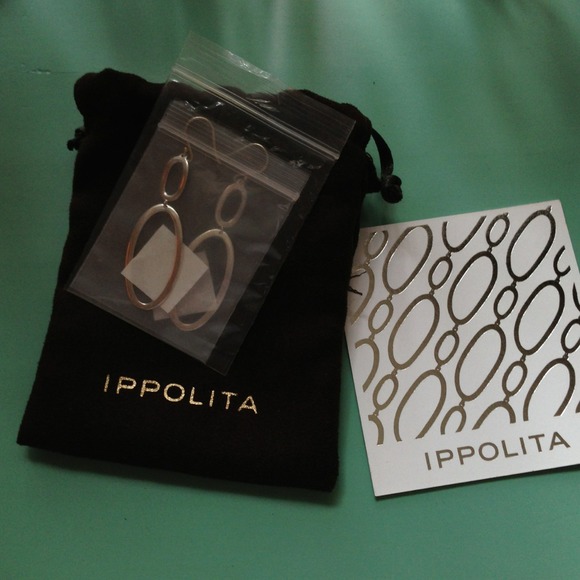 Ippolita Sterling silver double oval drop earrings