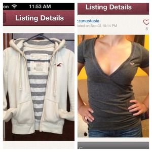 Hollister hoodie&shirt