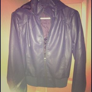 Faux leather jacket