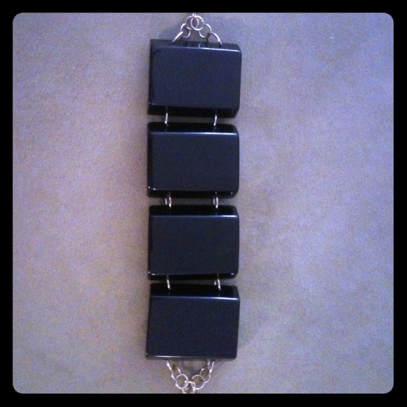 Chunky black & gold bracelet