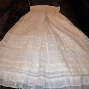 WHITE TUBE TOP DRESS. NWOT