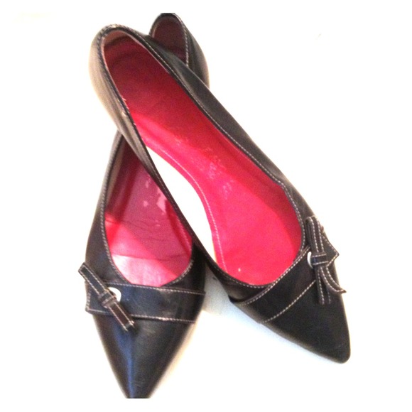 REDUCED!!! Black coach ballet flats, lightly used