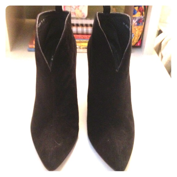 REDUCED!!! Black suede booties