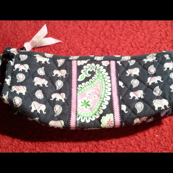 Vera Bradley Pink Elephant Makeup Bag