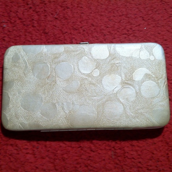 Textured Gold Wallet