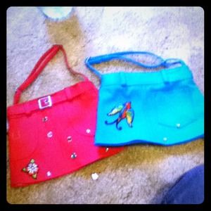 2 CUTE skirt purses