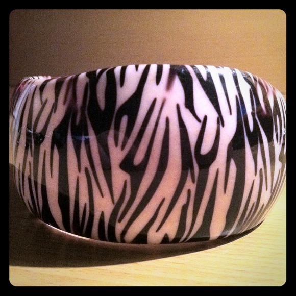 Large Zebra Bangle Bracelet