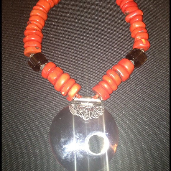Coral pendant.