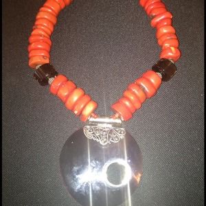 Coral pendant.