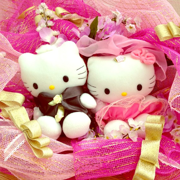 Wedding decoration for the bride and groom car