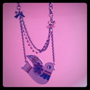Betsy Johnson dove necklace