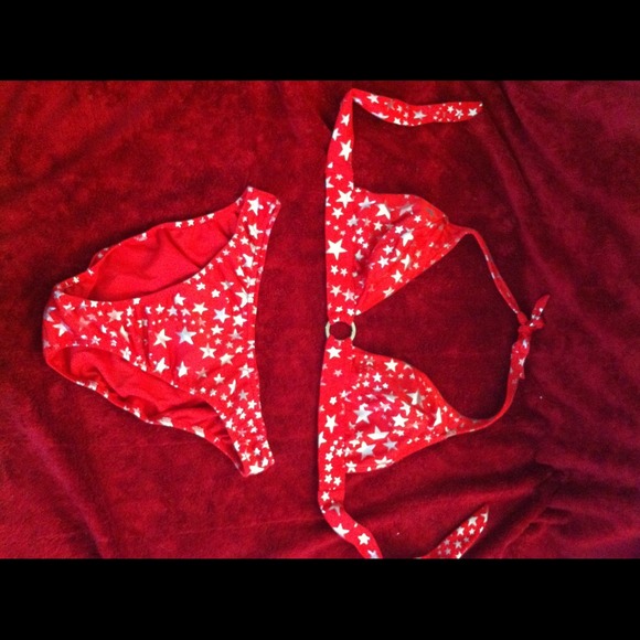 Venus Swimwear Red w/ Stars
