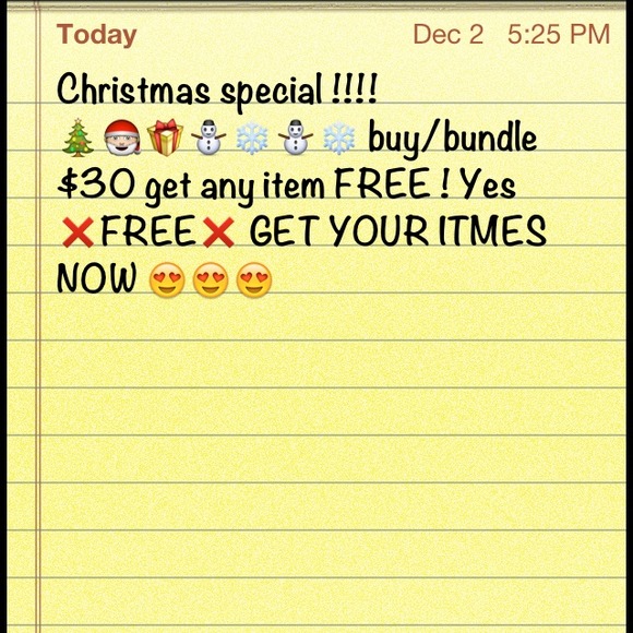 FREE ITEMS !!!!