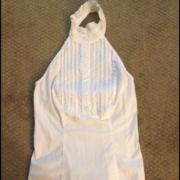 White, halter top shirt. Size S, Sele brand.