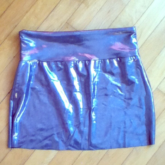Metallic silver small skirt. Never been worn