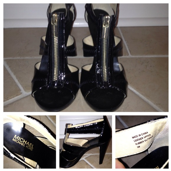 RESERVED Michael Kors size 5 zip up 3 1/2" heal