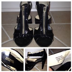 RESERVED Michael Kors size 5 zip up 3 1/2" heal