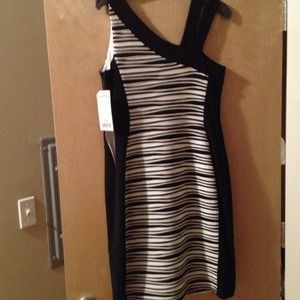 Black white dress