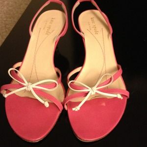 Kate Spade pink slingback sandals
